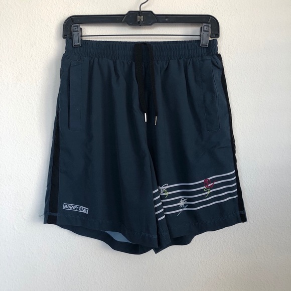 Barrys Fit Stretch Athletic Gym Zip Pocket Shorts - Picture 1 of 5